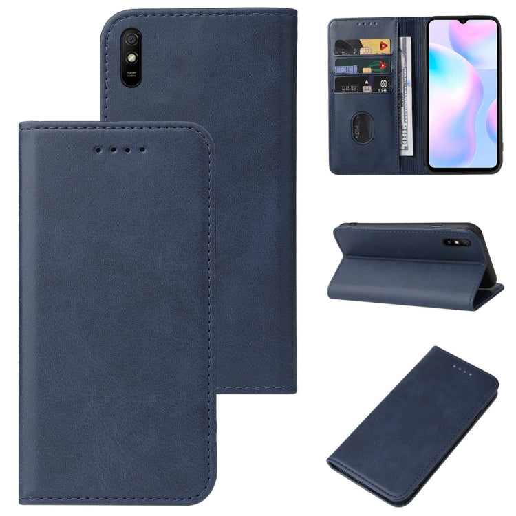 For Xiaomi Redmi 9AT Magnetic Closure Leather Phone Case