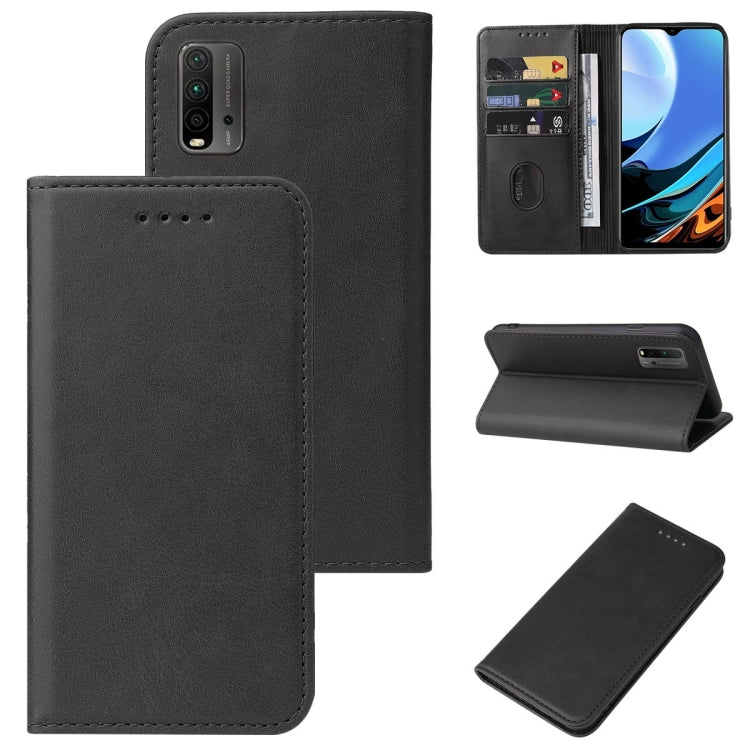 For Xiaomi Redmi 9T Magnetic Closure Leather Phone Case