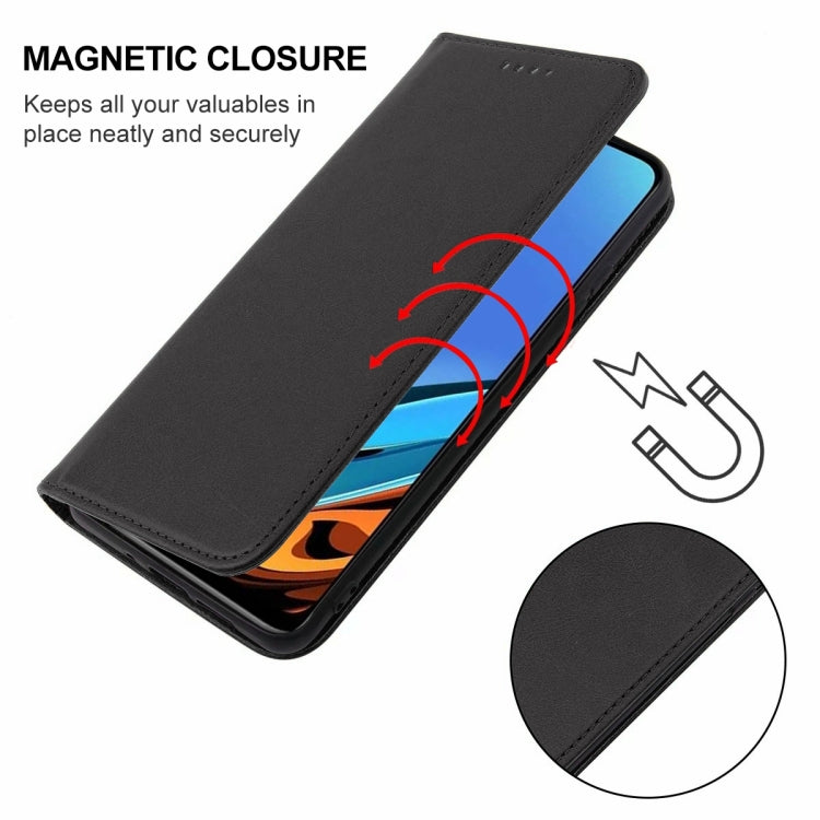 For Xiaomi Redmi 9T Magnetic Closure Leather Phone Case