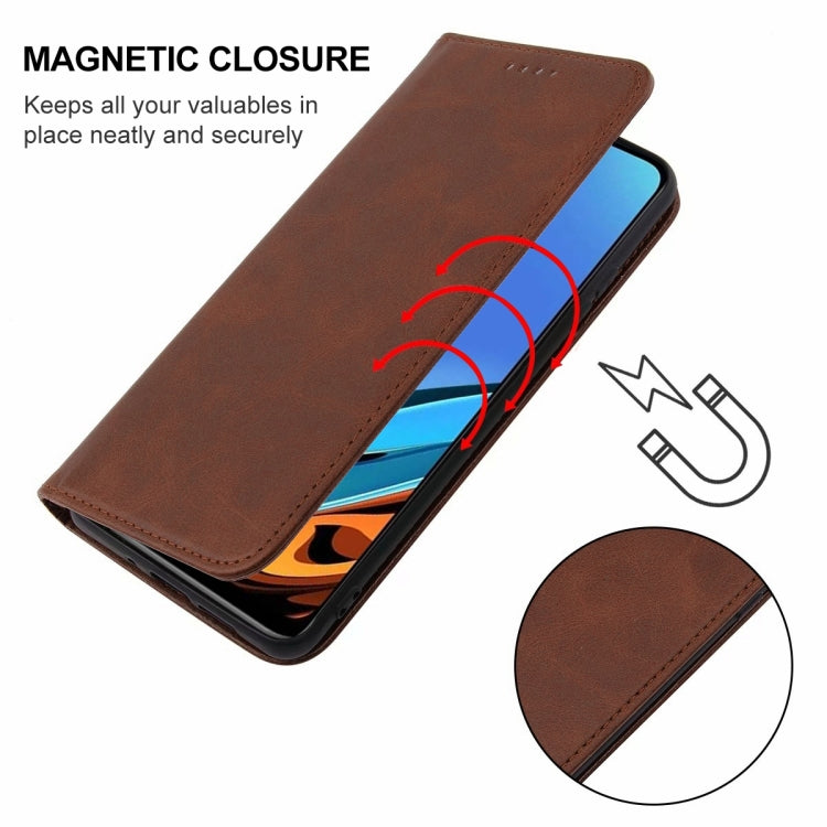 For Xiaomi Redmi 9T Magnetic Closure Leather Phone Case