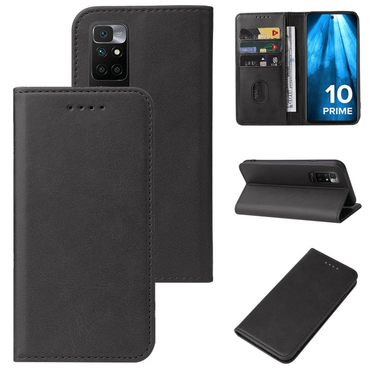 For Xiaomi Redmi 10 Prime 2022 Magnetic Closure Leather Phone Case