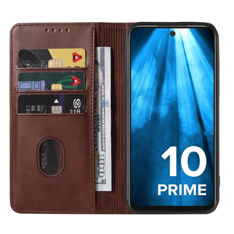 For Xiaomi Redmi 10 Prime 2022 Magnetic Closure Leather Phone Case
