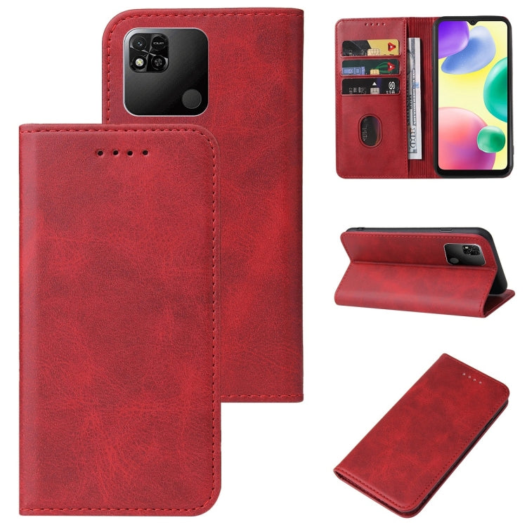 For Xiaomi Redmi 10A Magnetic Closure Leather Phone Case