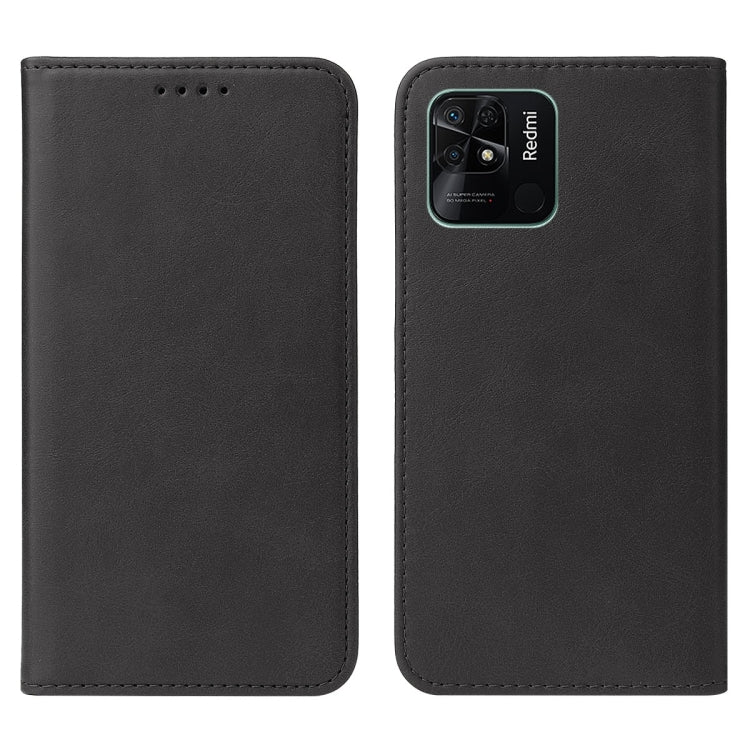 For Xiaomi Redmi 10C Magnetic Closure Leather Phone Case