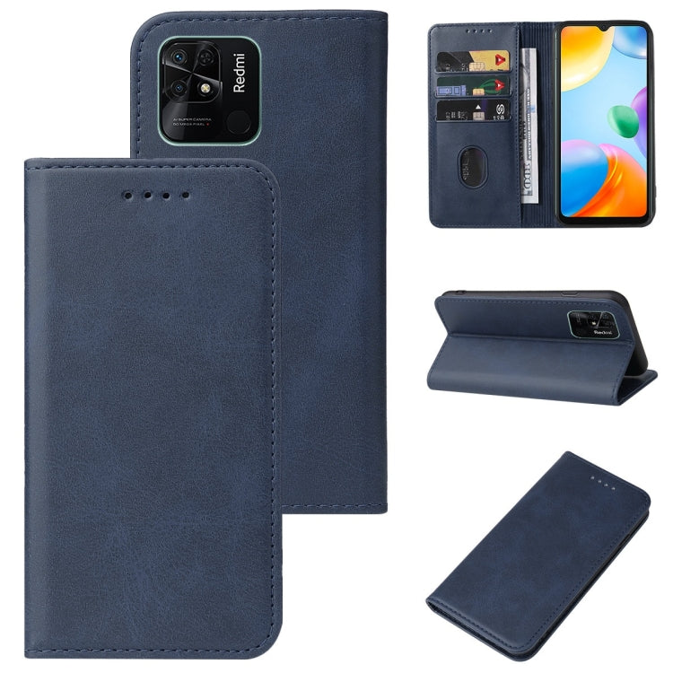 For Xiaomi Redmi 10C Magnetic Closure Leather Phone Case