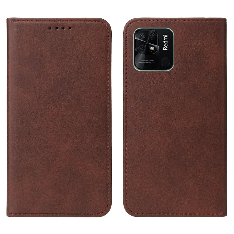 For Xiaomi Redmi 10C Magnetic Closure Leather Phone Case