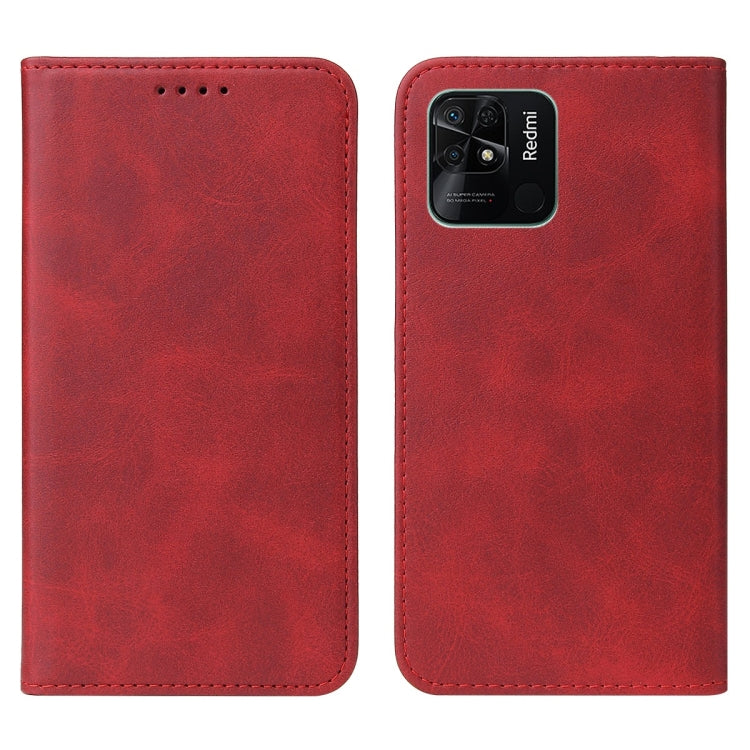 For Xiaomi Redmi 10C Magnetic Closure Leather Phone Case