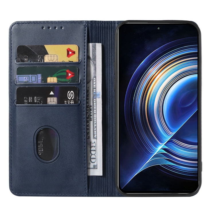For Xiaomi Redmi K50 Magnetic Closure Leather Phone Case