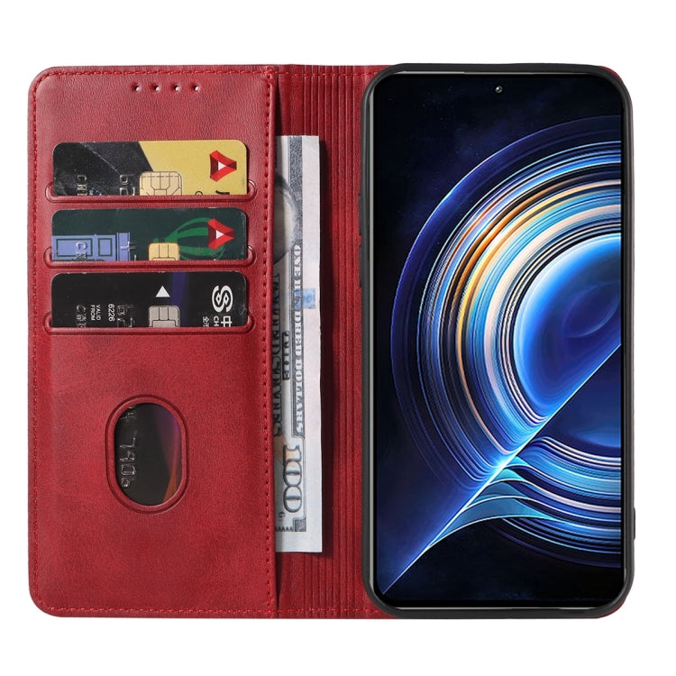 For Xiaomi Redmi K50 Magnetic Closure Leather Phone Case