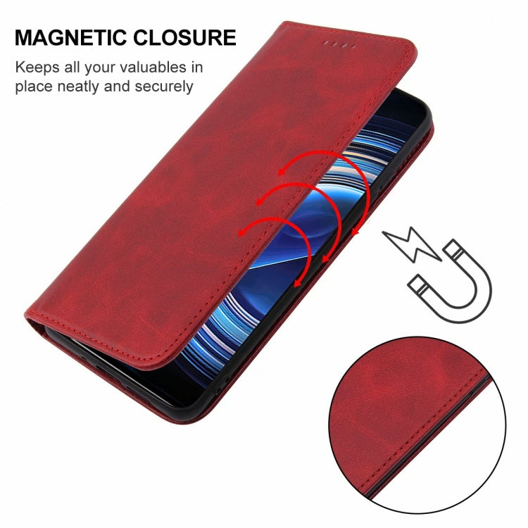 For Xiaomi Redmi K50 Magnetic Closure Leather Phone Case