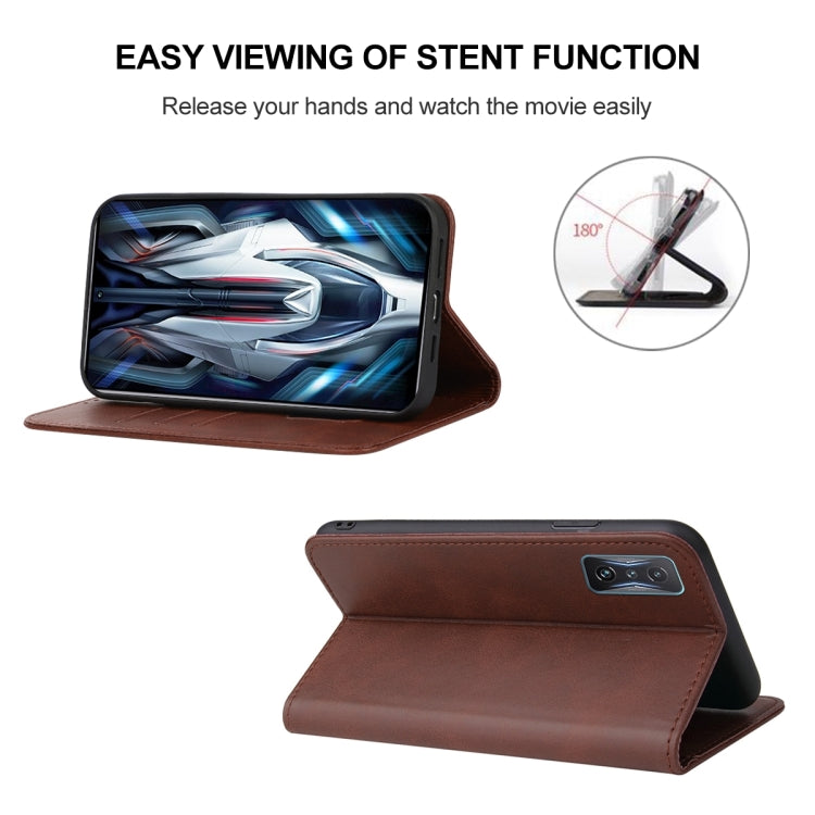 For Xiaomi Redmi K50 Gaming Magnetic Closure Leather Phone Case