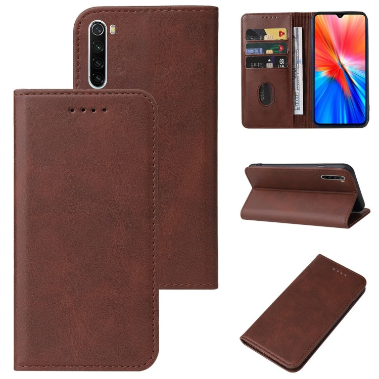 For Xiaomi Redmi Note 8 2021 Magnetic Closure Leather Phone Case