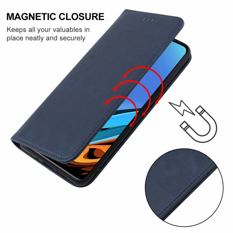 For Xiaomi Redmi 9 Power India Magnetic Closure Leather Phone Case