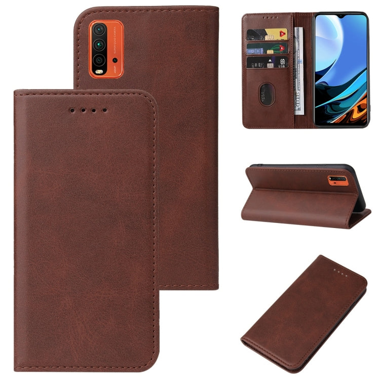 For Xiaomi Redmi 9 Power India Magnetic Closure Leather Phone Case