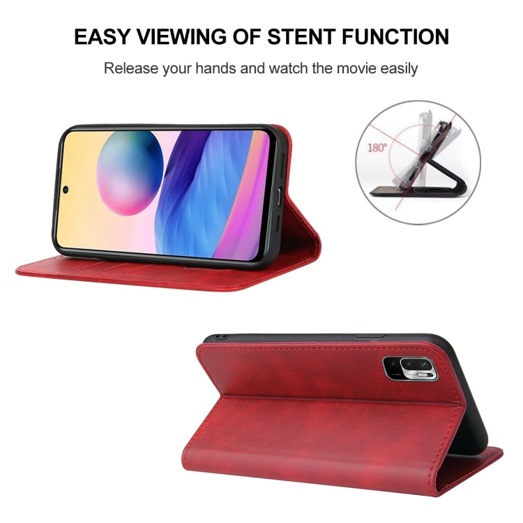 For Xiaomi Redmi Note 10 JE Magnetic Closure Leather Phone Case