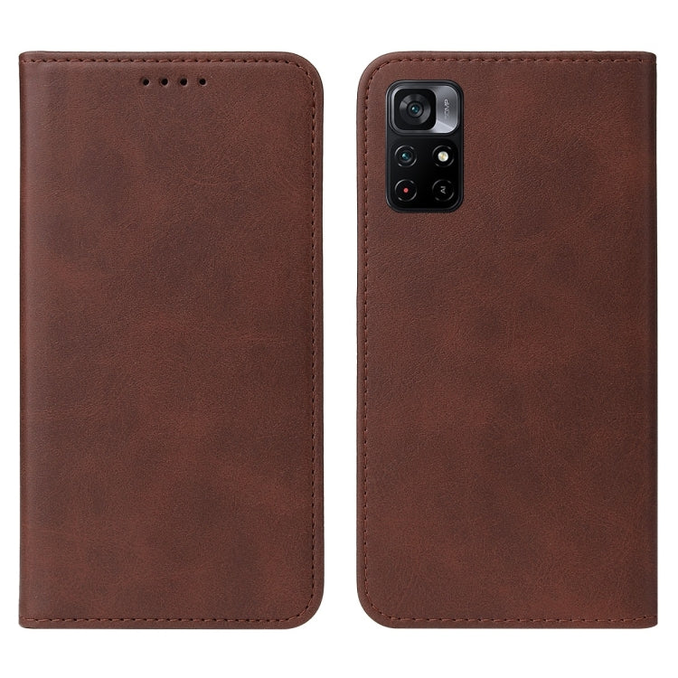 For Xiaomi Redmi Note 11 5G Magnetic Closure Leather Phone Case