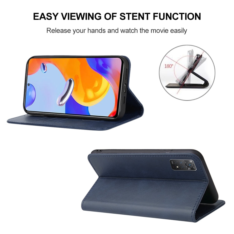For Xiaomi Redmi Note 11 Pro Magnetic Closure Leather Phone Case