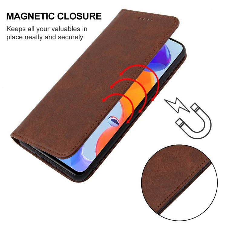 For Xiaomi Redmi Note 11 Pro 5G Magnetic Closure Leather Phone Case