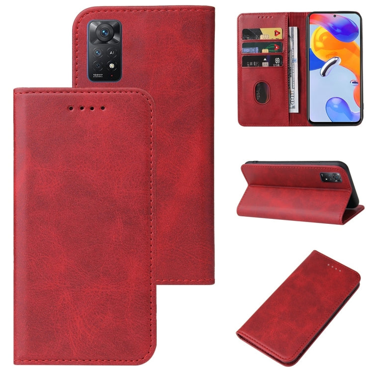 For Xiaomi Redmi Note 11 Pro 5G Magnetic Closure Leather Phone Case