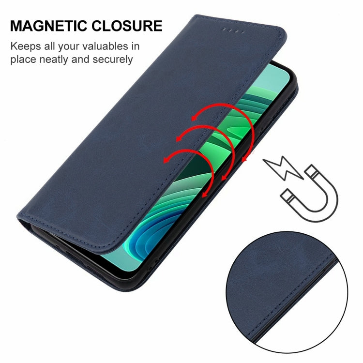 For Xiaomi Redmi Note 11E Magnetic Closure Leather Phone Case