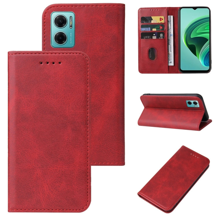 For Xiaomi Redmi Note 11E Magnetic Closure Leather Phone Case
