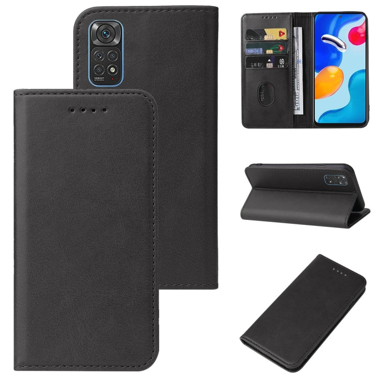 For Xiaomi Redmi Note 11S Magnetic Closure Leather Phone Case