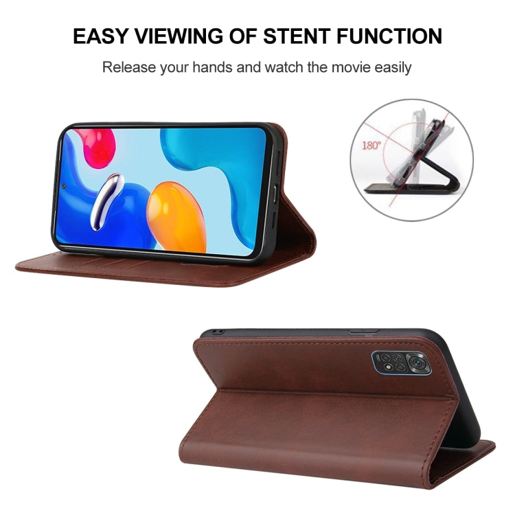 For Xiaomi Redmi Note 11S Magnetic Closure Leather Phone Case