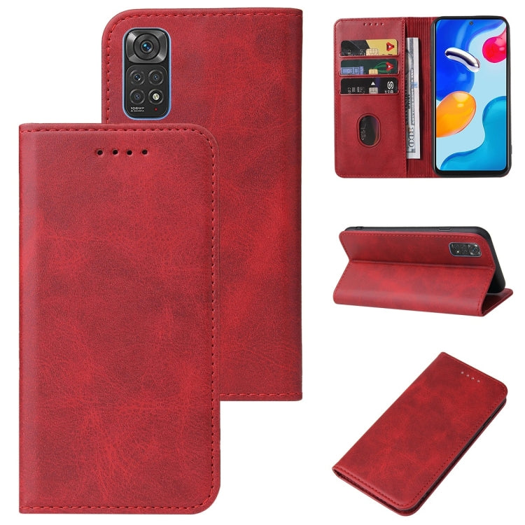 For Xiaomi Redmi Note 11S Magnetic Closure Leather Phone Case