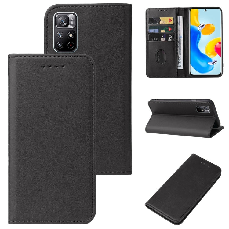 For Xiaomi Redmi Note 11S 5G Magnetic Closure Leather Phone Case