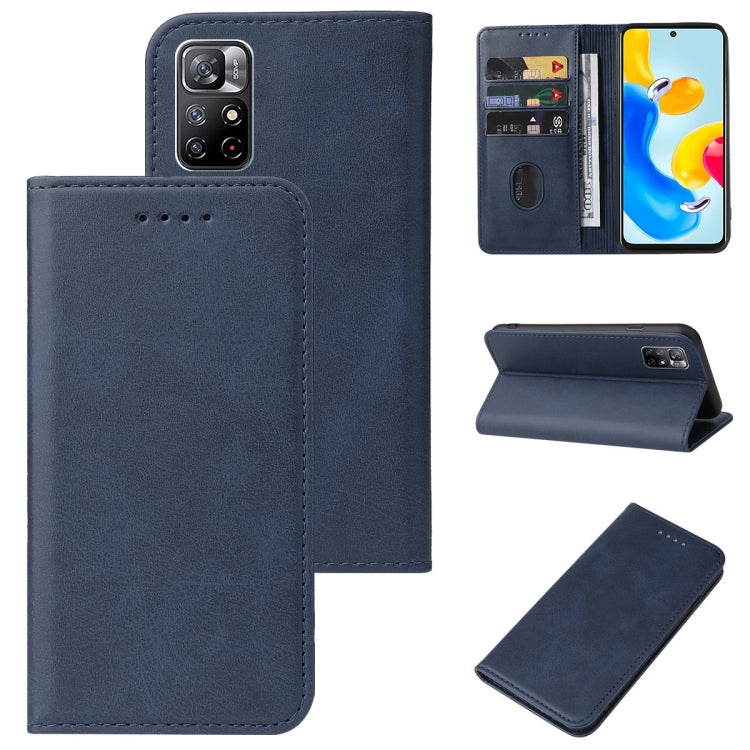 For Xiaomi Redmi Note 11S 5G Magnetic Closure Leather Phone Case