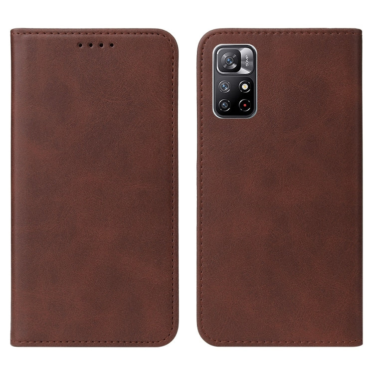 For Xiaomi Redmi Note 11S 5G Magnetic Closure Leather Phone Case