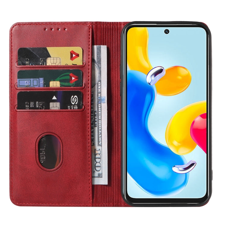 For Xiaomi Redmi Note 11S 5G Magnetic Closure Leather Phone Case