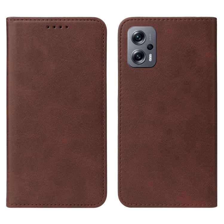 For Xiaomi Redmi Note 11T Pro+ Magnetic Closure Leather Phone Case