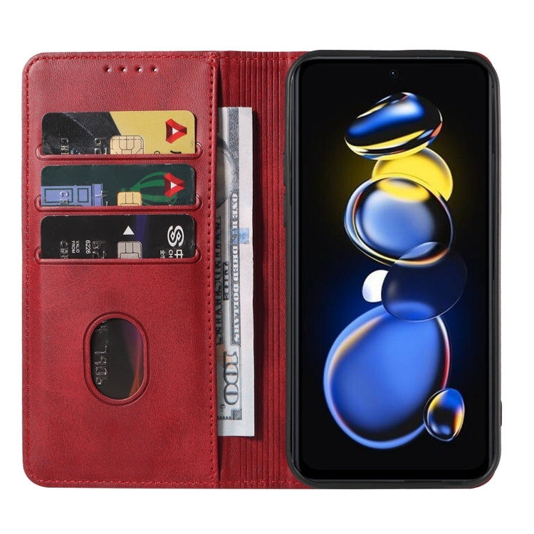 For Xiaomi Redmi Note 11T Pro+ Magnetic Closure Leather Phone Case