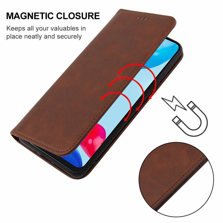 For Xiaomi Redmi Note 11 Global Magnetic Closure Leather Phone Case