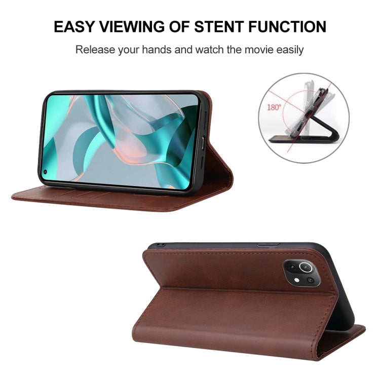 For Xiaomi Mi 11 Lite 5G NE Magnetic Closure Leather Phone Case