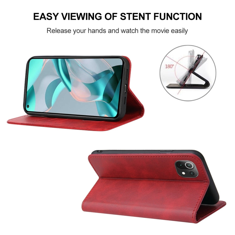 For Xiaomi Mi 11 Lite 5G NE Magnetic Closure Leather Phone Case