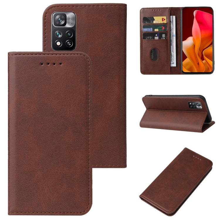 For Xiaomi Mi 11i / Poco F3 / Redmi K40 Magnetic Closure Leather Phone Case
