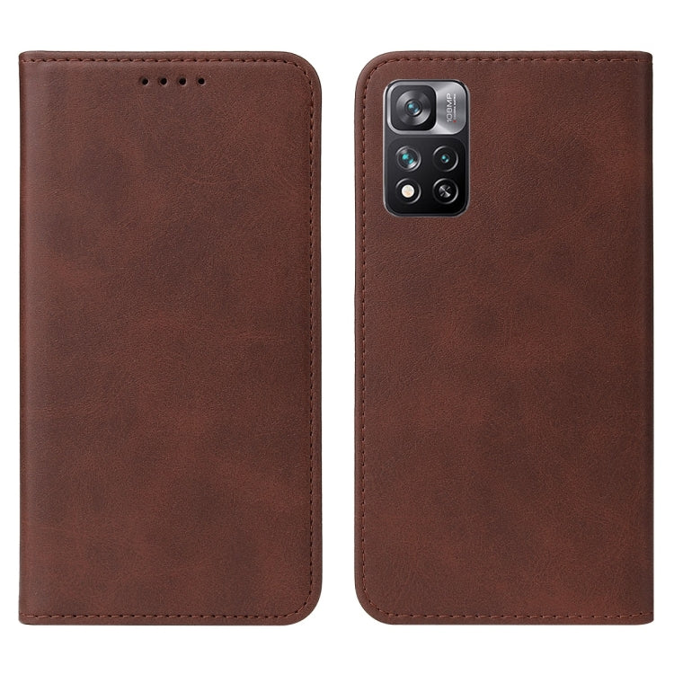 For Xiaomi Mi 11i / Poco F3 / Redmi K40 Magnetic Closure Leather Phone Case