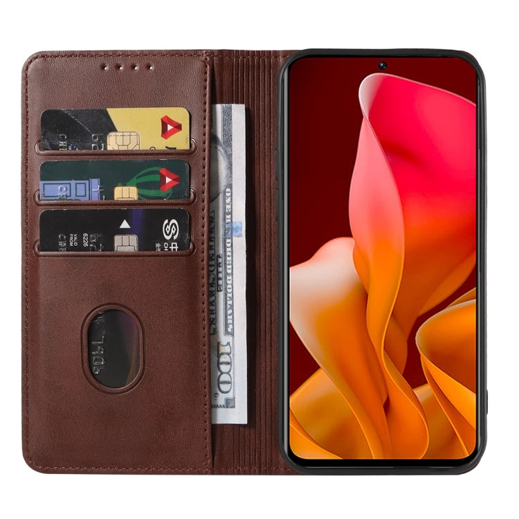 For Xiaomi Mi 11i / Poco F3 / Redmi K40 Magnetic Closure Leather Phone Case