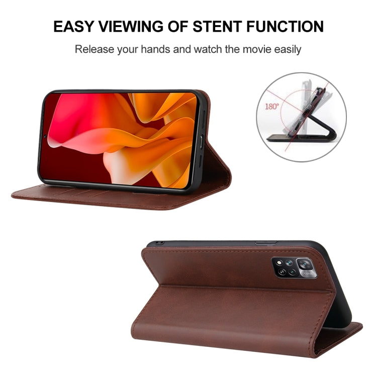 For Xiaomi Mi 11i / Poco F3 / Redmi K40 Magnetic Closure Leather Phone Case