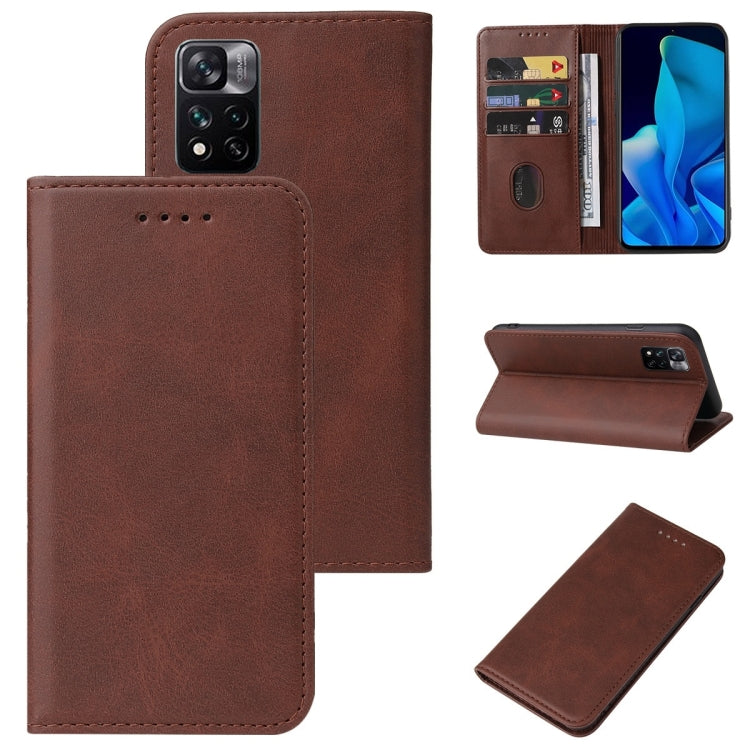 For Xiaomi Mi 11i HyperCharge Magnetic Closure Leather Phone Case