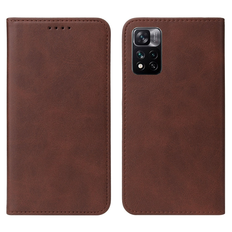 For Xiaomi Mi 11i HyperCharge Magnetic Closure Leather Phone Case