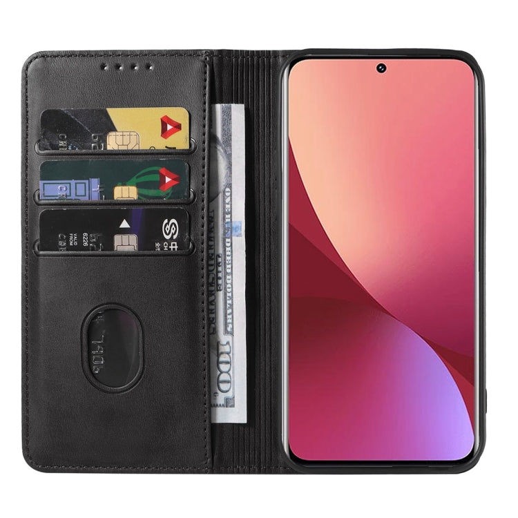 For Xiaomi 12 Magnetic Closure Leather Phone Case