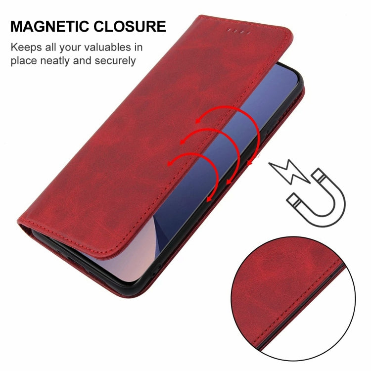 For Xiaomi 12 5G Magnetic Closure Leather Phone Case
