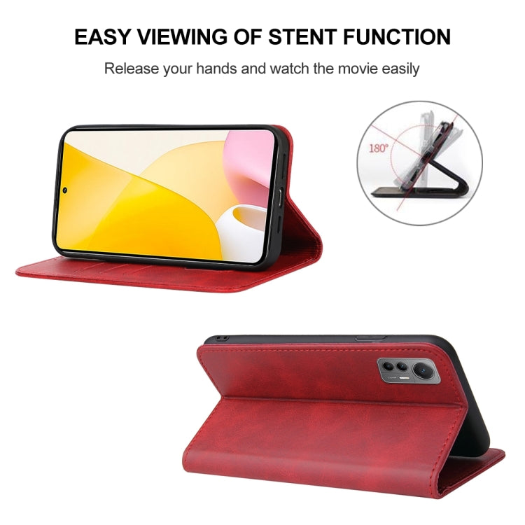 For Xiaomi 12 Lite Magnetic Closure Leather Phone Case
