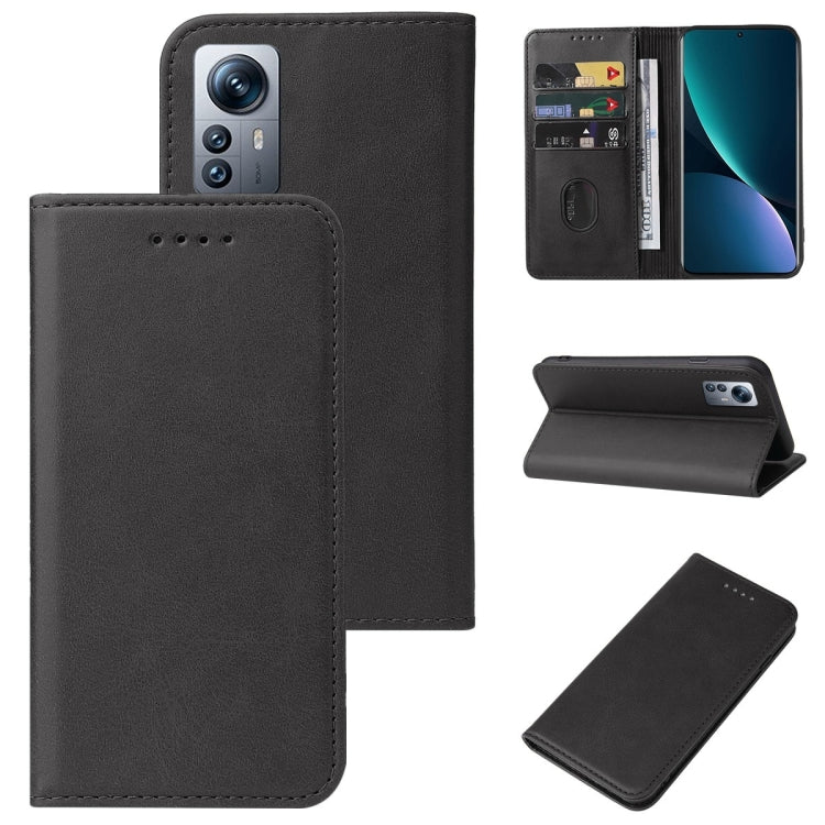 For Xiaomi 12 Pro Dimensity Magnetic Closure Leather Phone Case