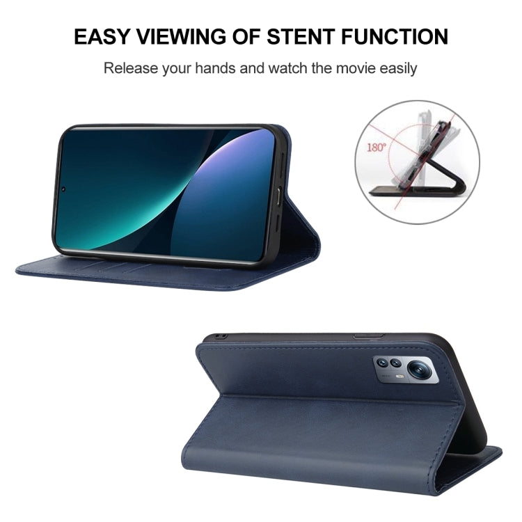 For Xiaomi 12 Pro Dimensity Magnetic Closure Leather Phone Case