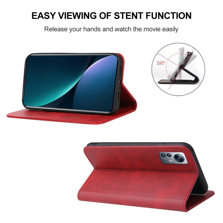 For Xiaomi 12 Pro Dimensity Magnetic Closure Leather Phone Case