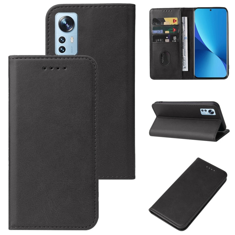 For Xiaomi 12X Magnetic Closure Leather Phone Case